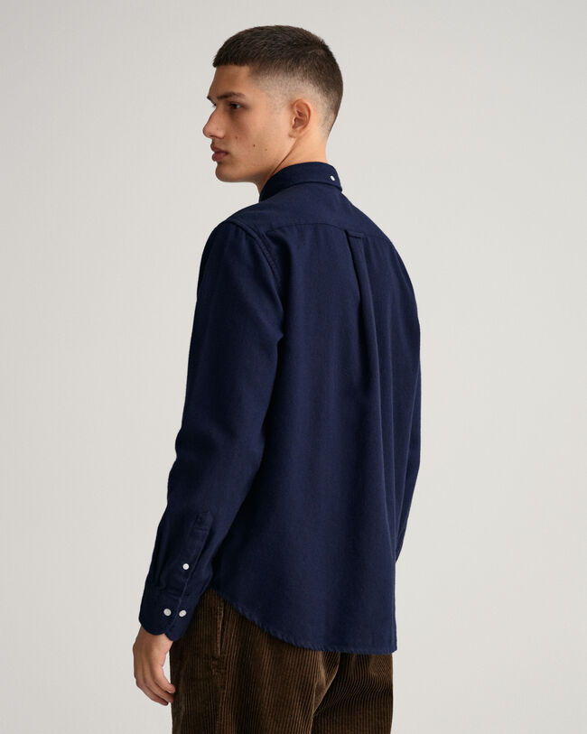 Regular fit sildebensm&oslash;nstret skjorte