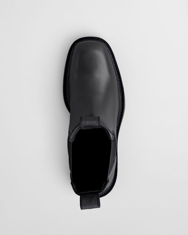 Fallwi mellemhøje læderstøvler