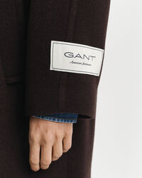 Overfrakke af uldblanding