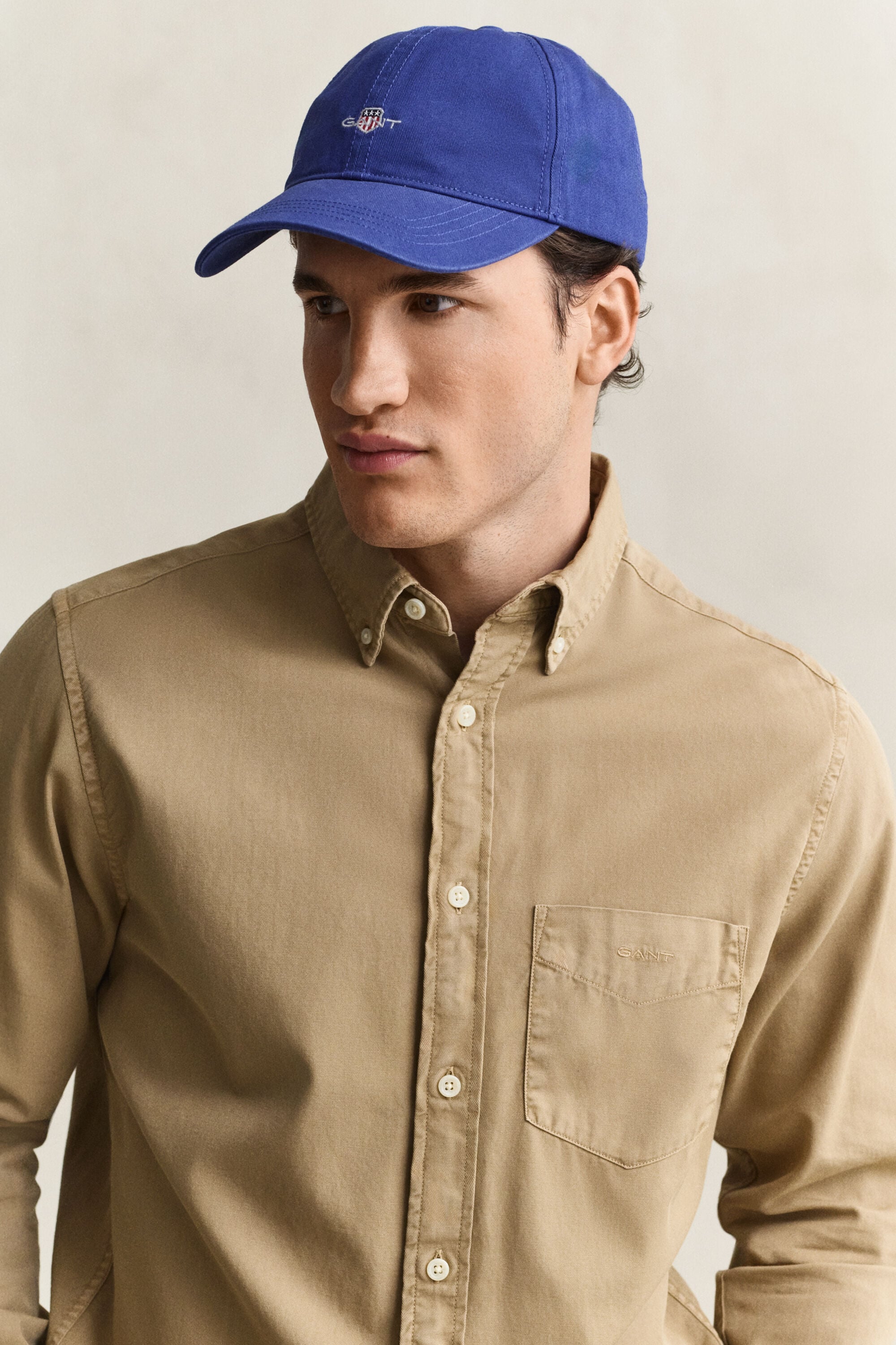 Regular fit skjorte af twill