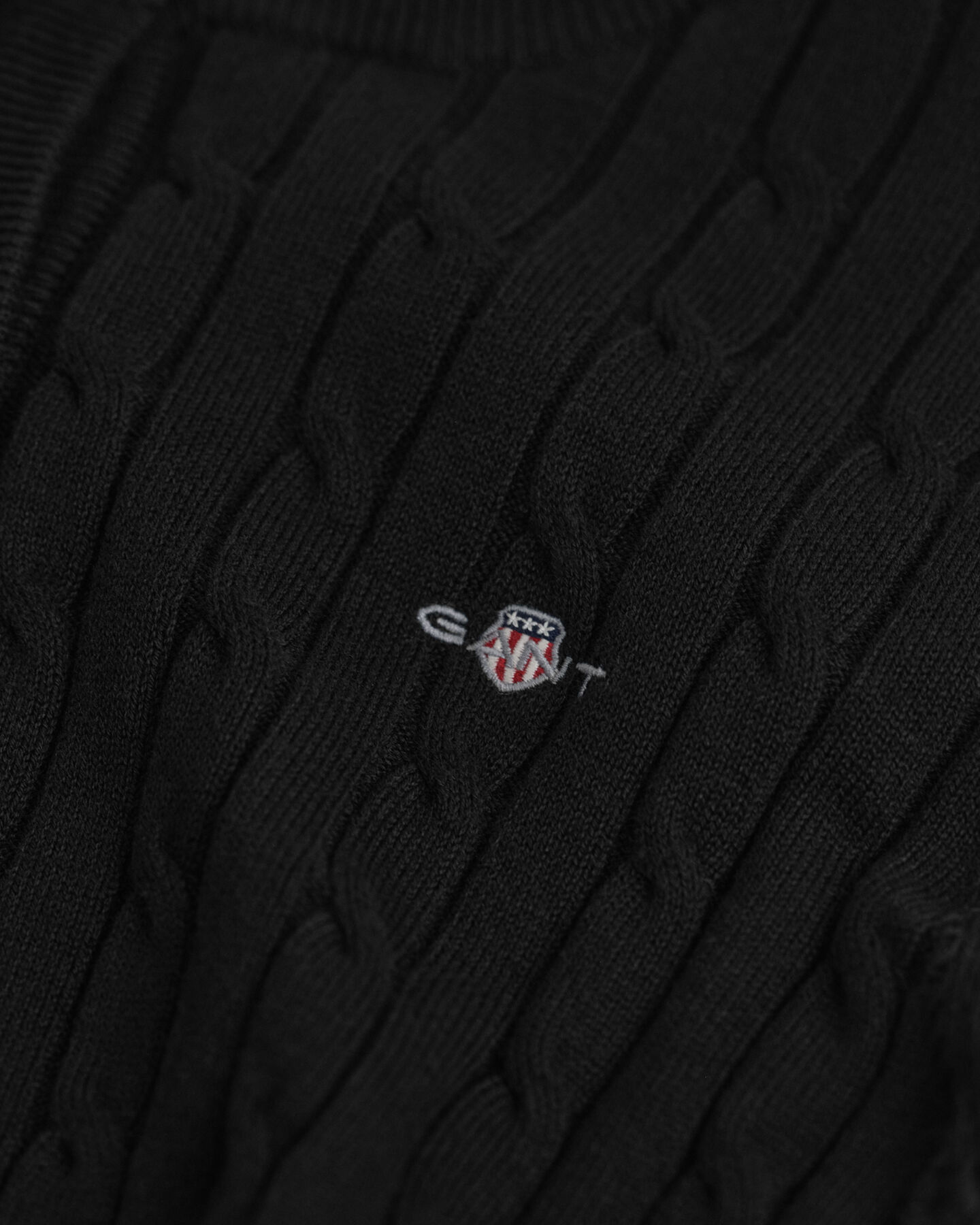 Cardigan af strækbomuld med kabelstrik