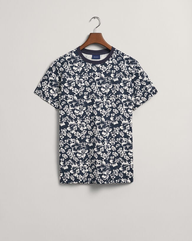 T-shirt med blomstertryk