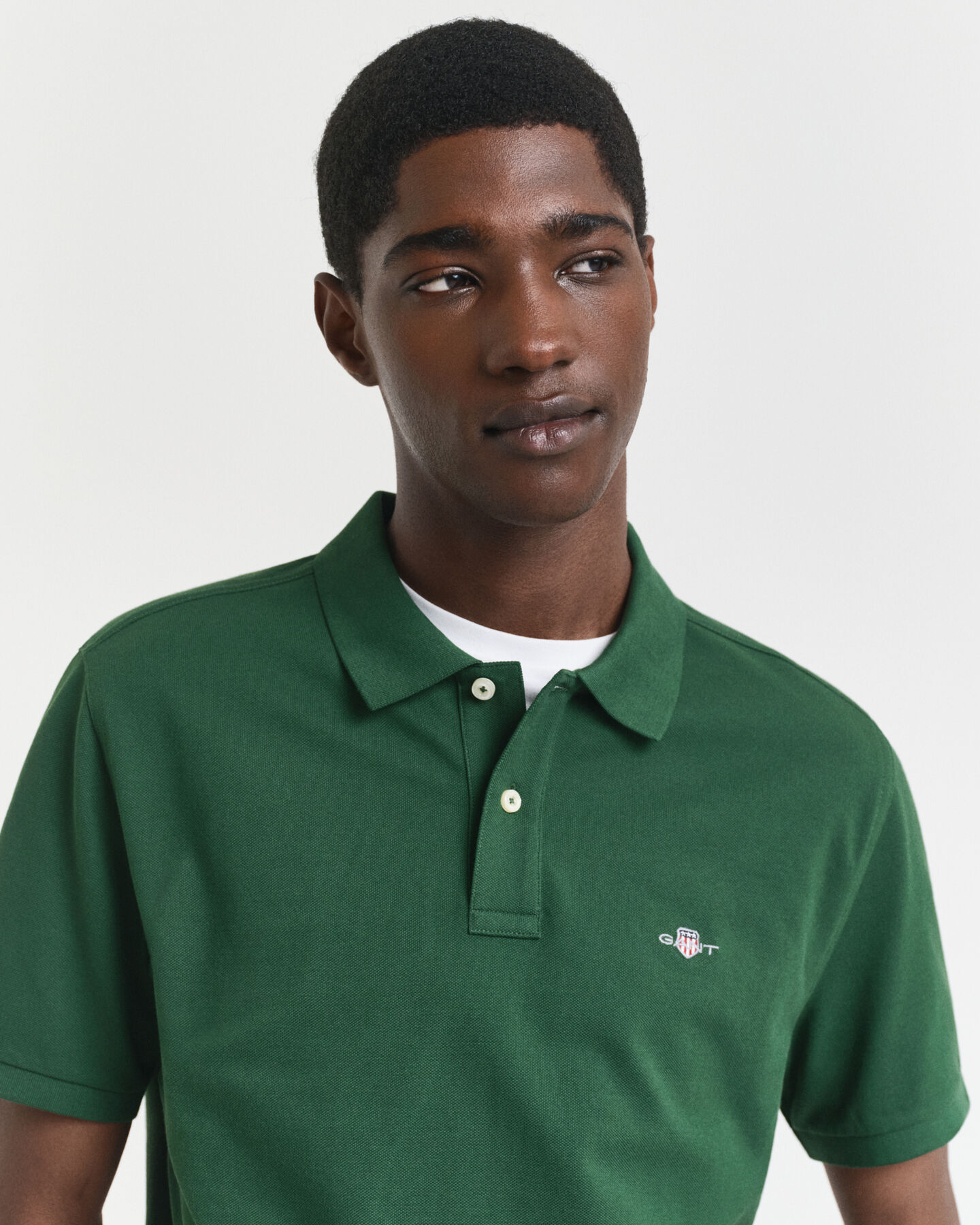 Regular fit Shield Piqué poloskjorte