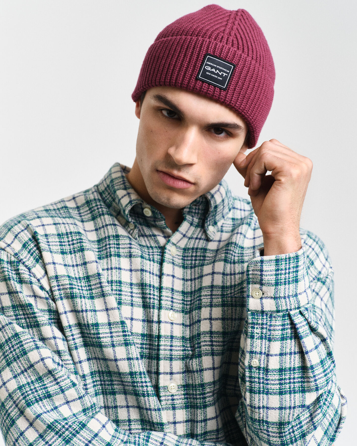 Oversized ternet skjorte med struktur