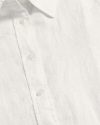 Regular fit skjorte af hør-chambray