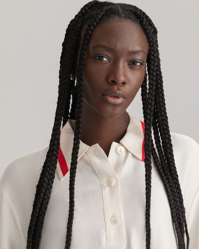 Stribet Detail kjole