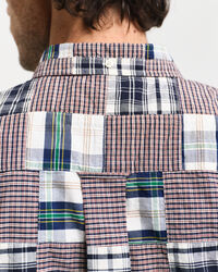 Remake Relaxed fit patchwork skjorte