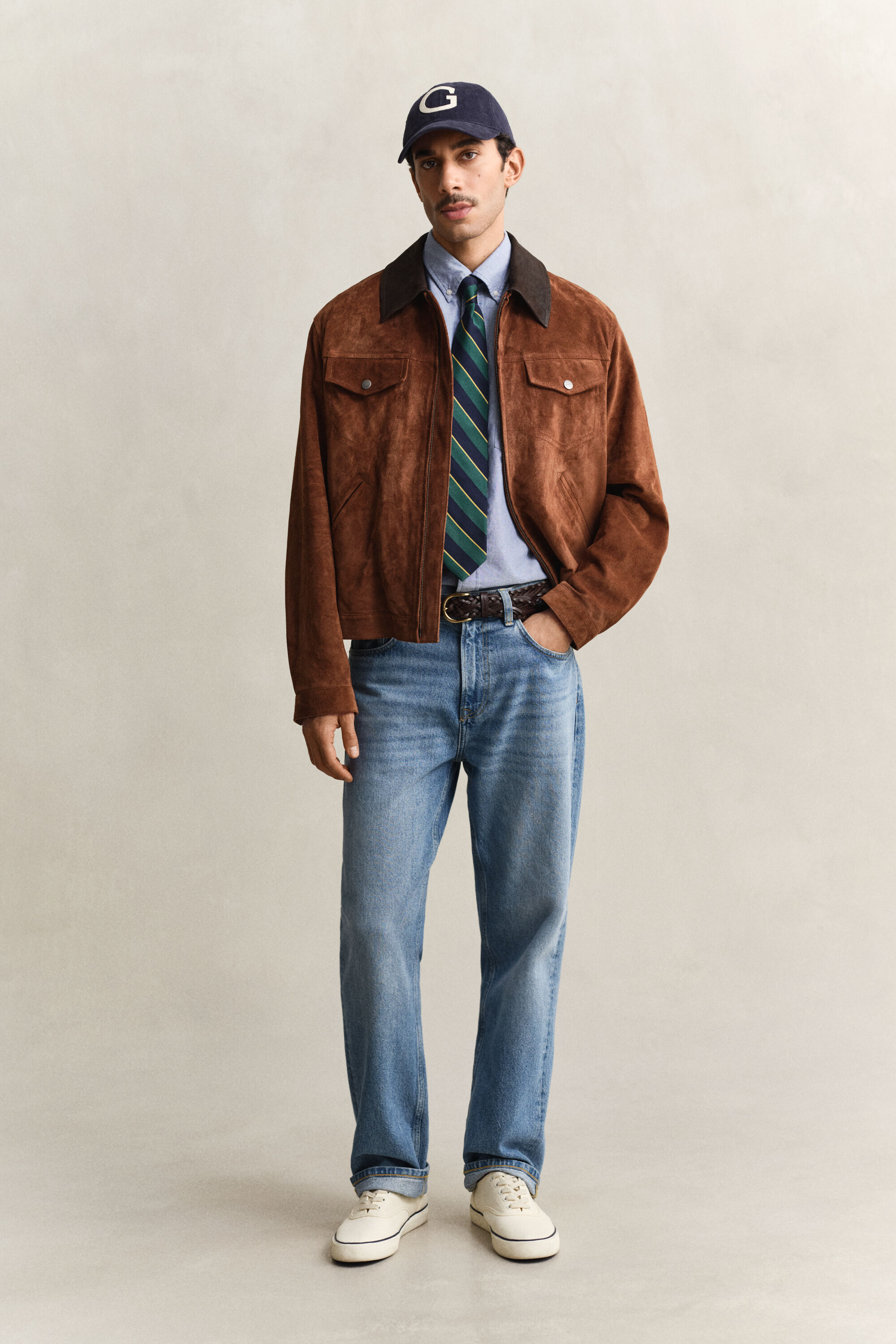 Klassisk oxford-skjorte med korte ærmer