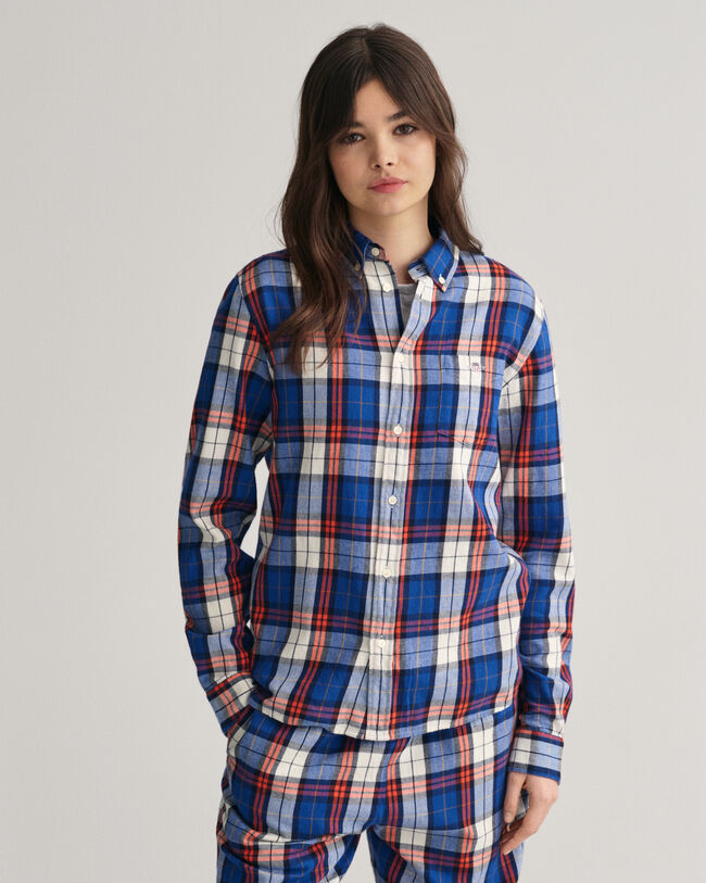 Teen Boys Regular fit ternet flannelskjorte