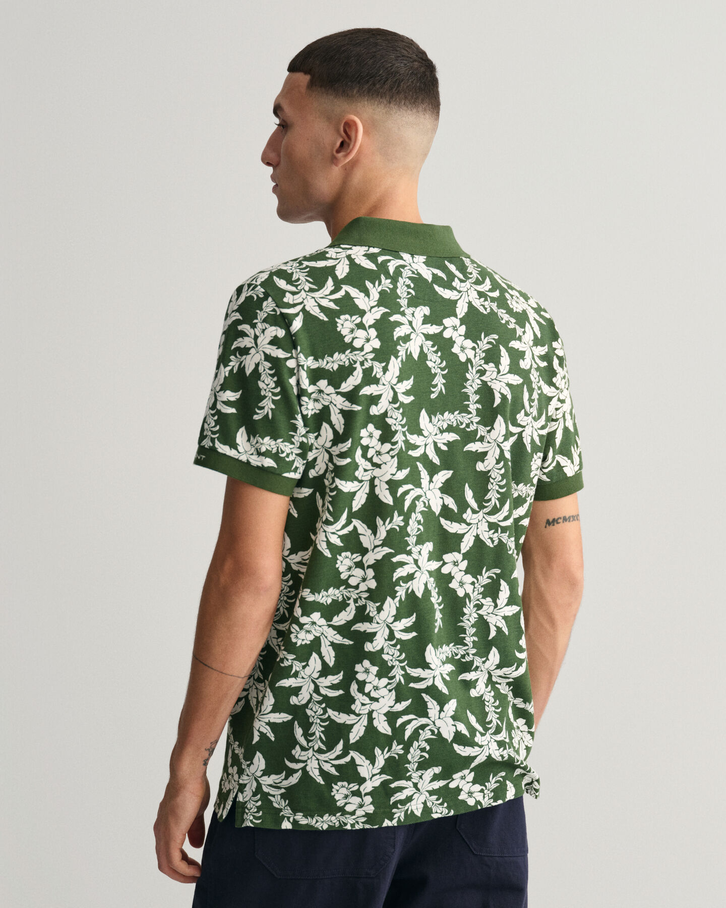 Palm Lei Print piqu&eacute; poloskjorte
