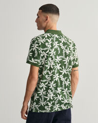 Palm Lei Print piqu&eacute; poloskjorte