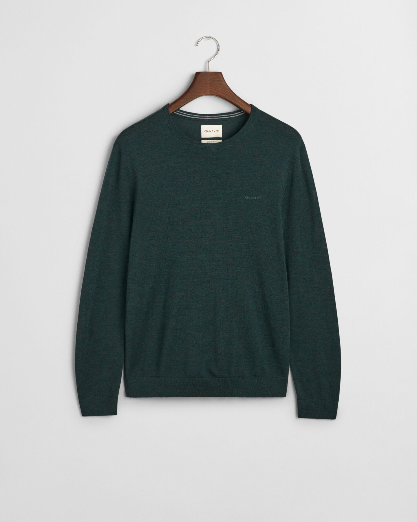 Crewneck sweater af ekstra fin merinould
