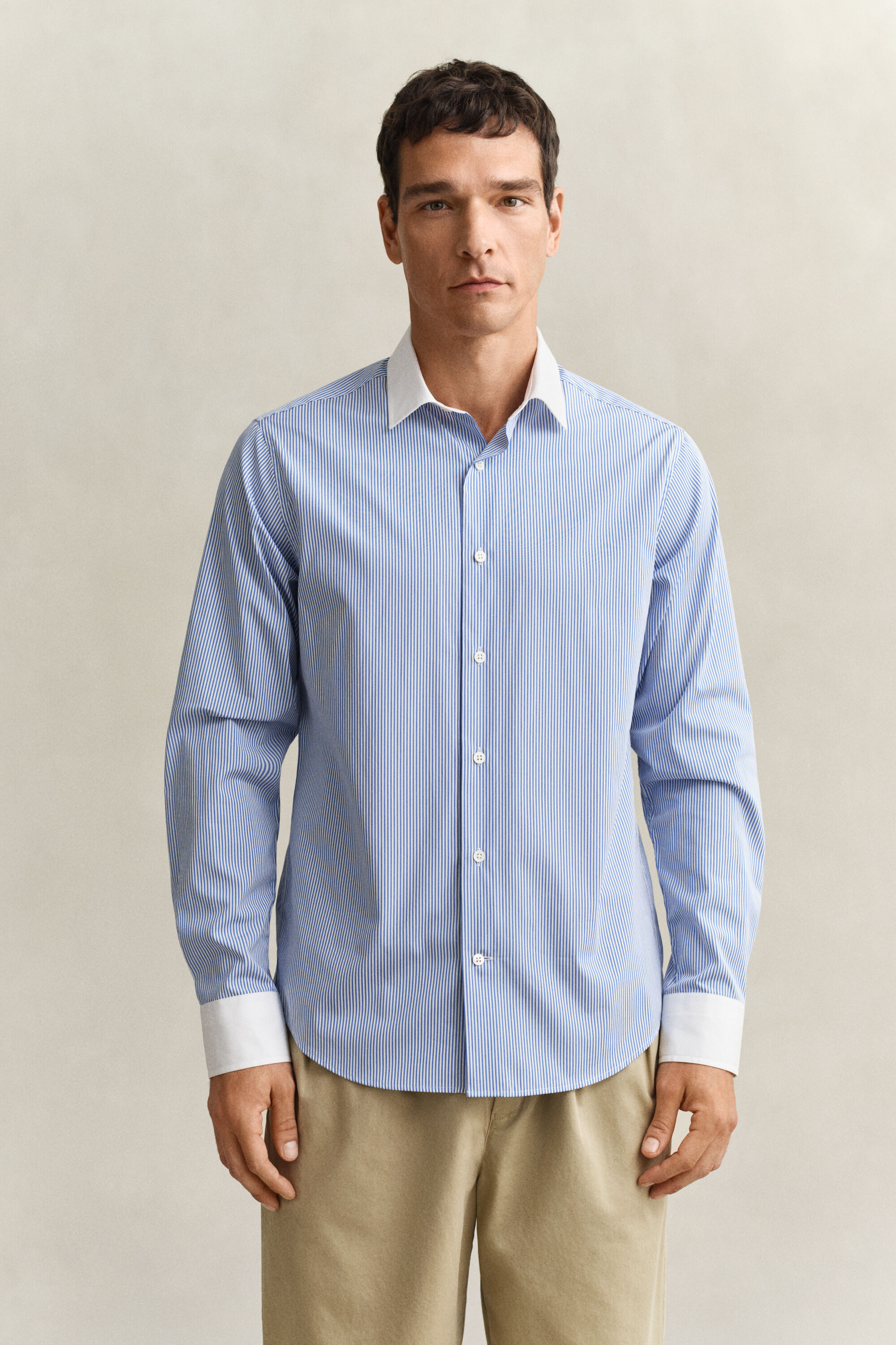 Elegant poplin-skjorte