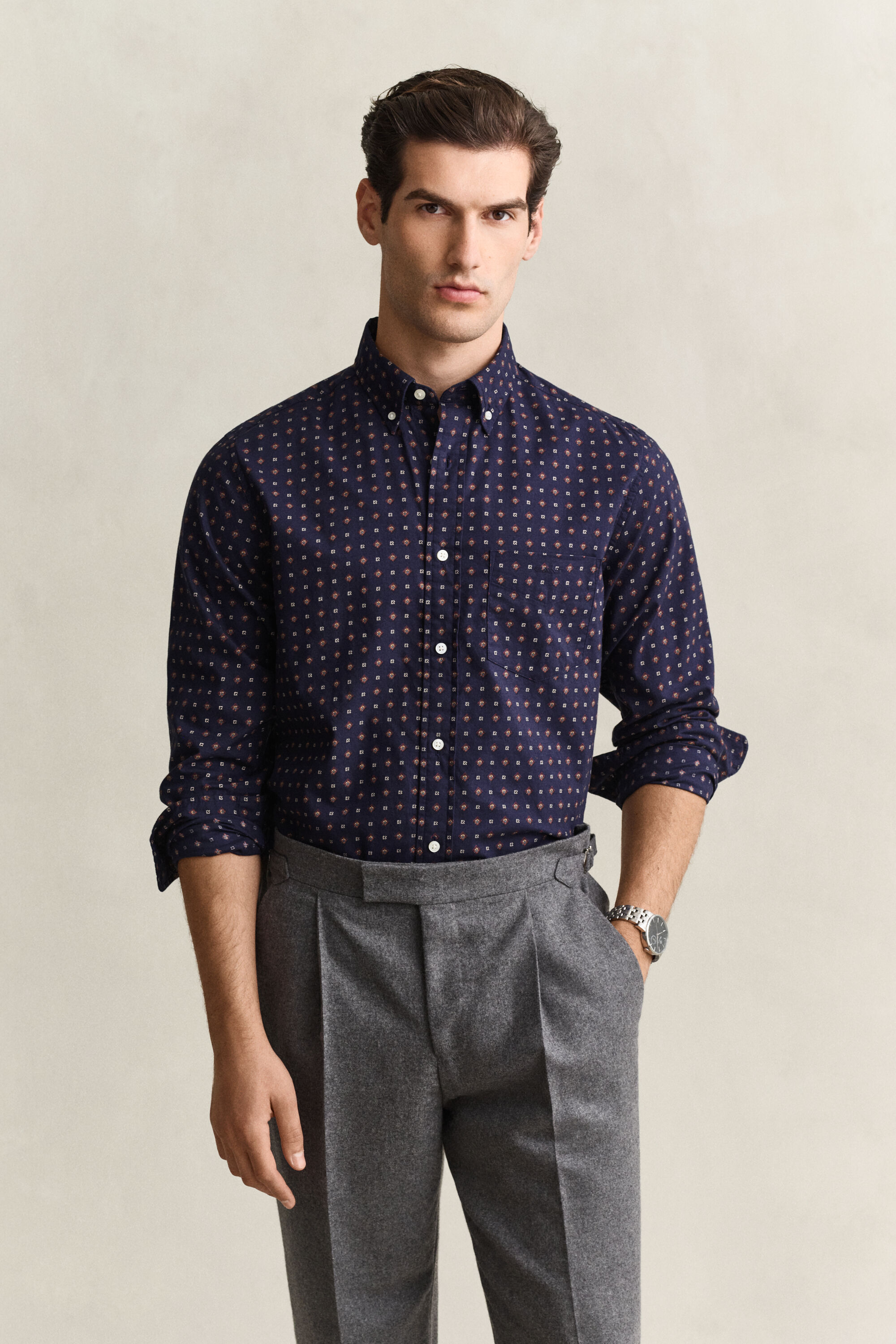 Paisley skjorte i twill