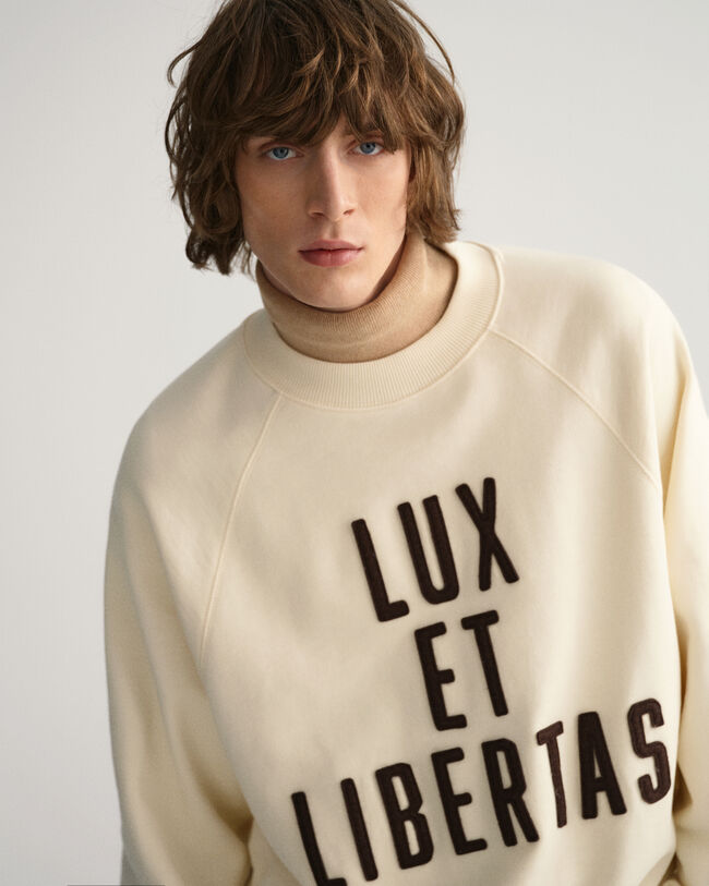 Luxe sweatshirt med crewneck