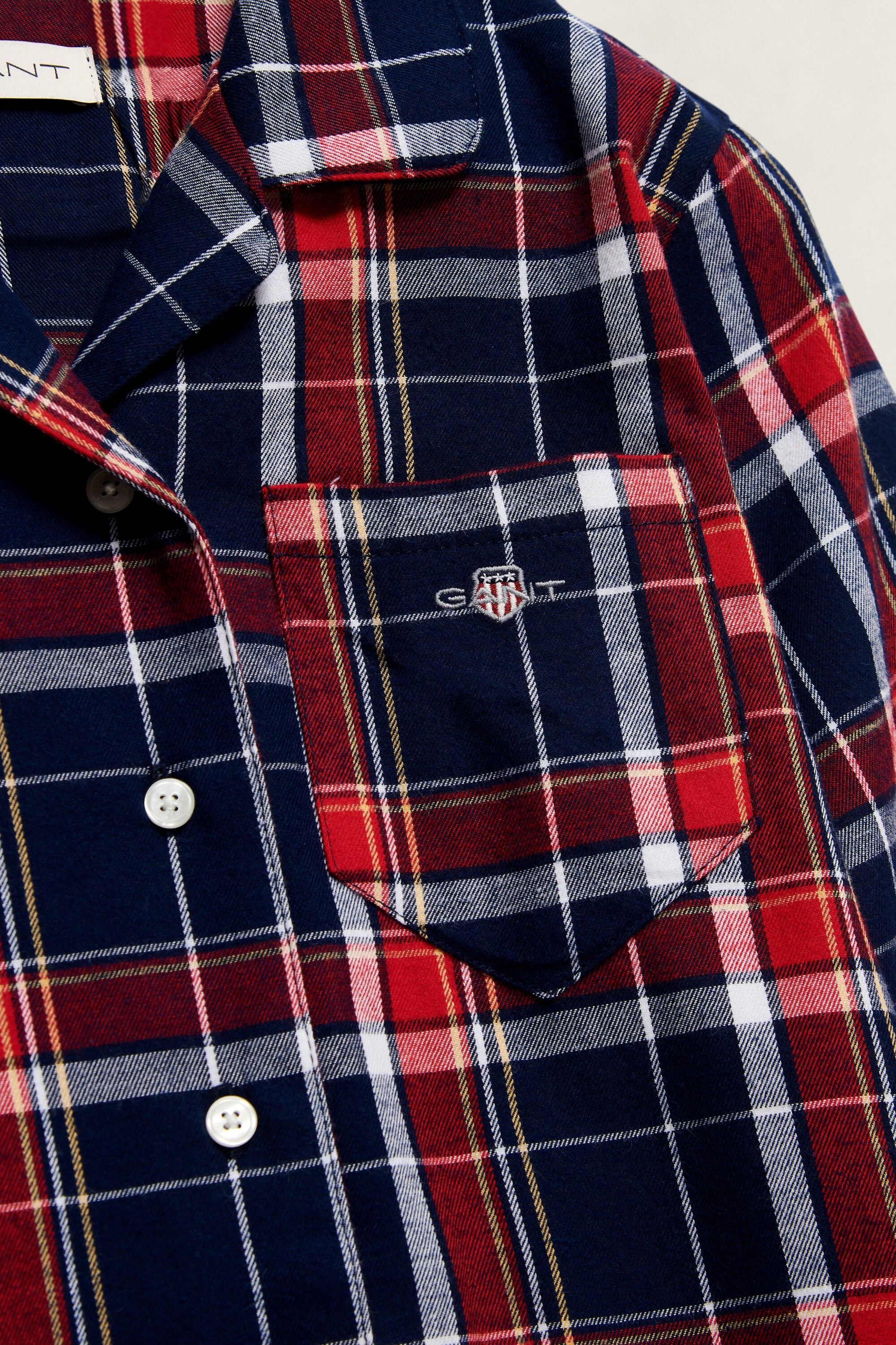 Teens pyjamassæt i skotskternet flannel