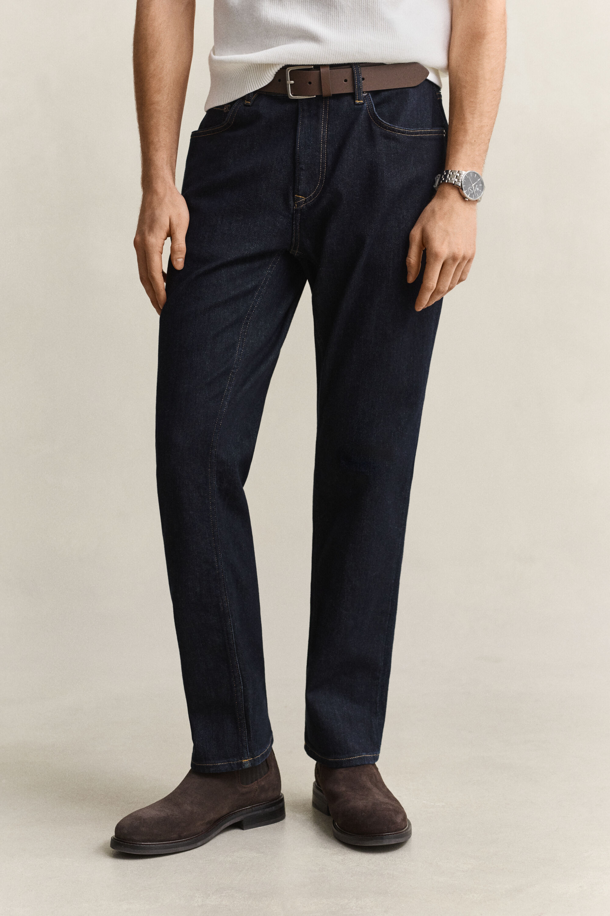 Regular fit jeans i let vask
