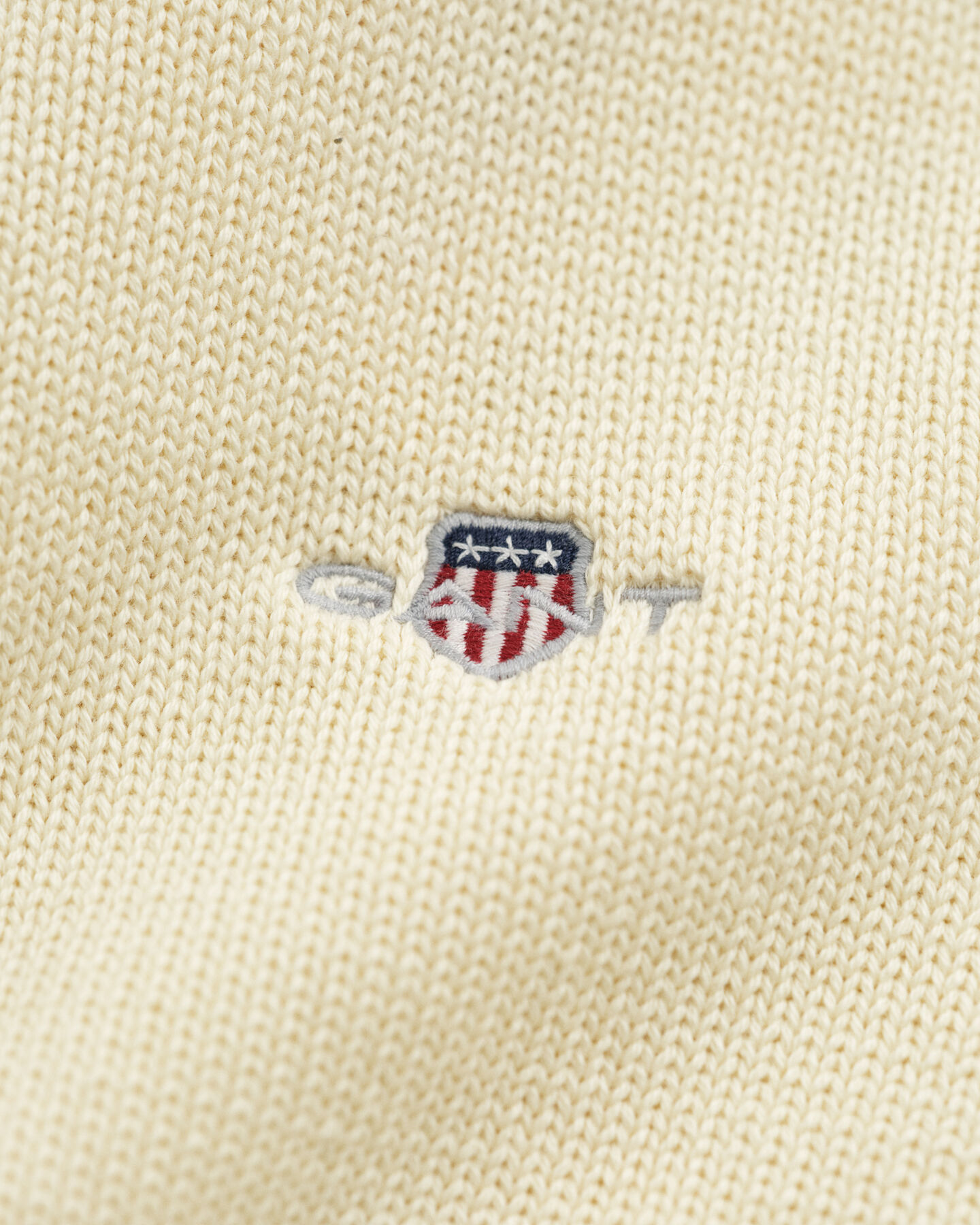 Afslappet sweater i bomuld med halv lynlås