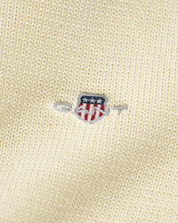 Afslappet sweater i bomuld med halv lynlås