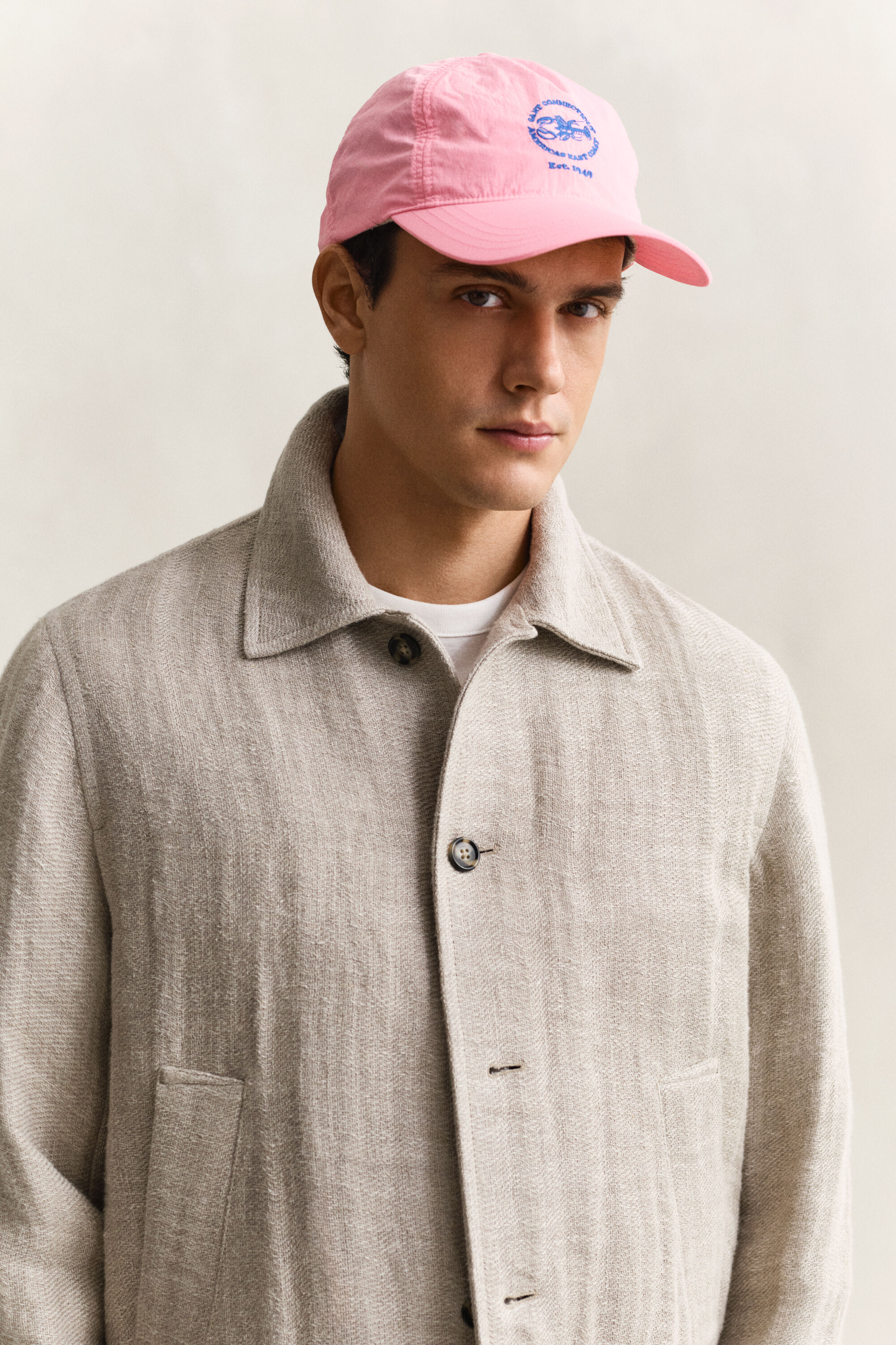 Vasket cap med rynker