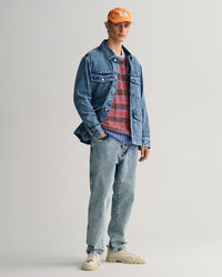 Tekstureret flerfarvet crewneck sweater