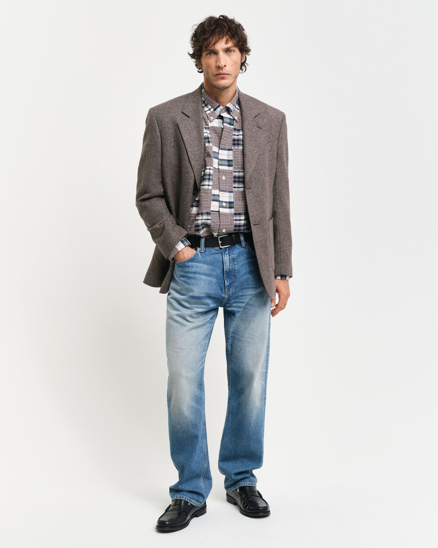 Remake Relaxed fit patchwork skjorte