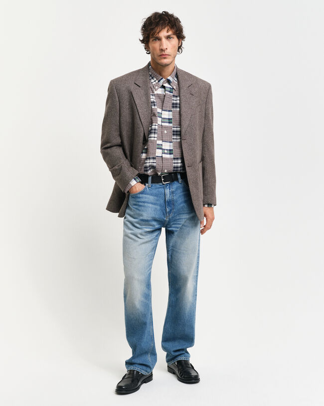 Remake Relaxed fit patchwork skjorte