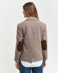 Regular fit kort sildebensmønstret blazer