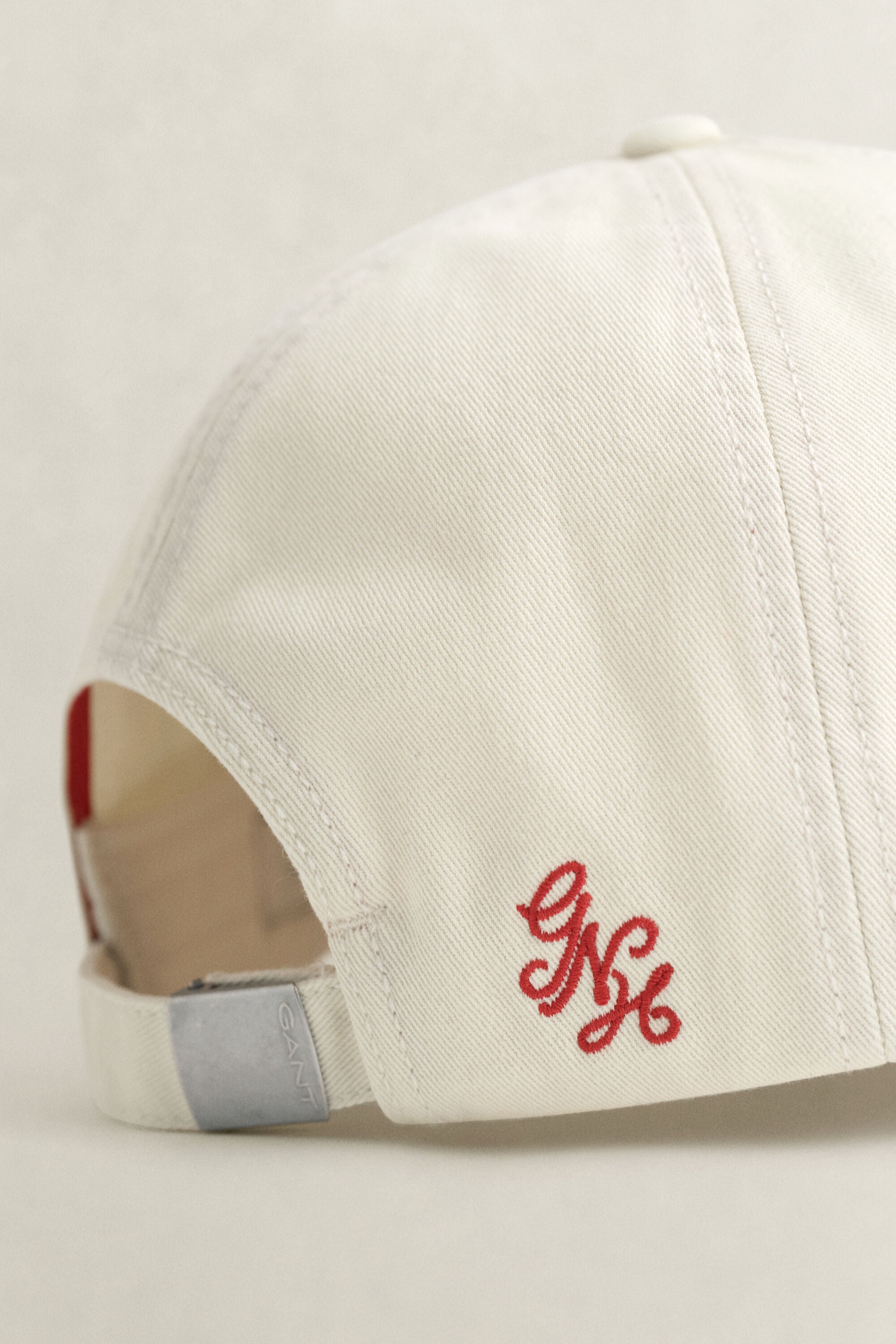 Graphic cap af bomuldstwill