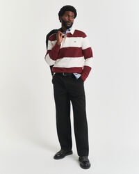 Relaxed fit chinobukser af bomuldstwill