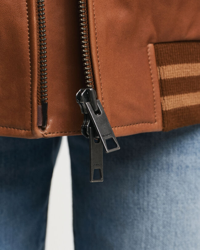 GANT Varsity Jacket af læder