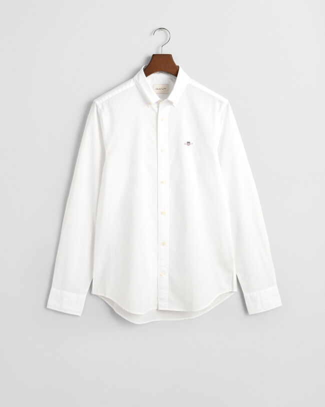 Slim fit klassisk poplin-skjorte