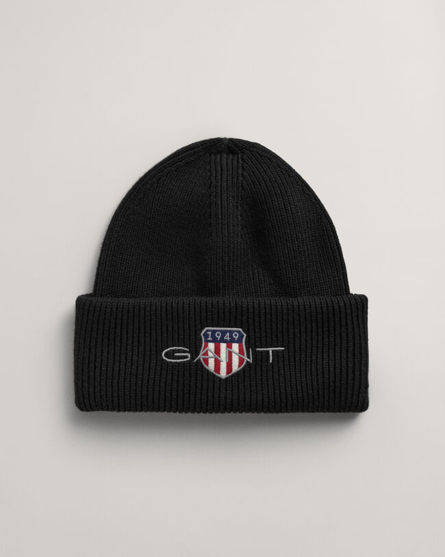 Archive Shield beanie af bomuld