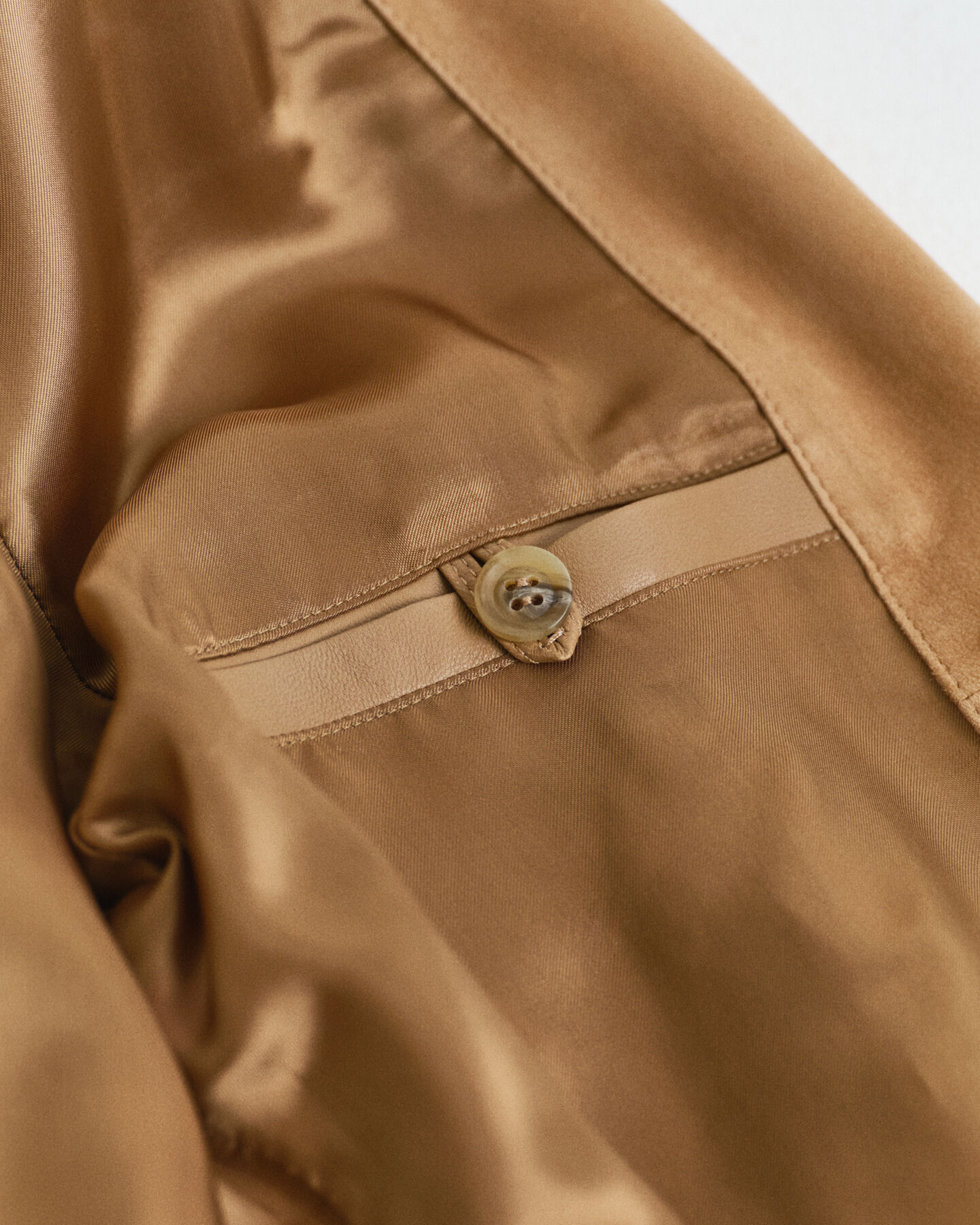 Harrington jakke af ruskind