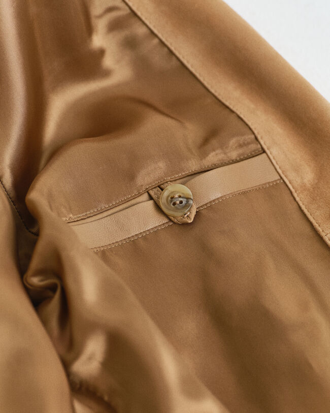 Harrington jakke af ruskind