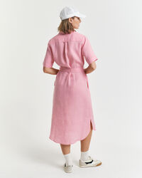 Skjortekjole af h&oslash;r med korte &aelig;rmer