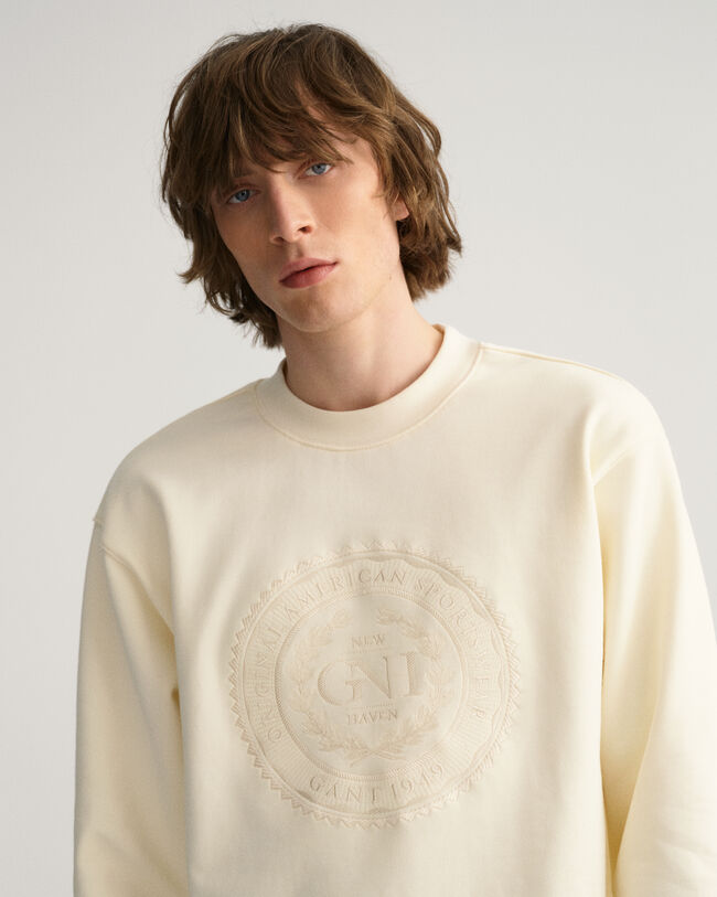 Monogram sweatshirt med crewneck