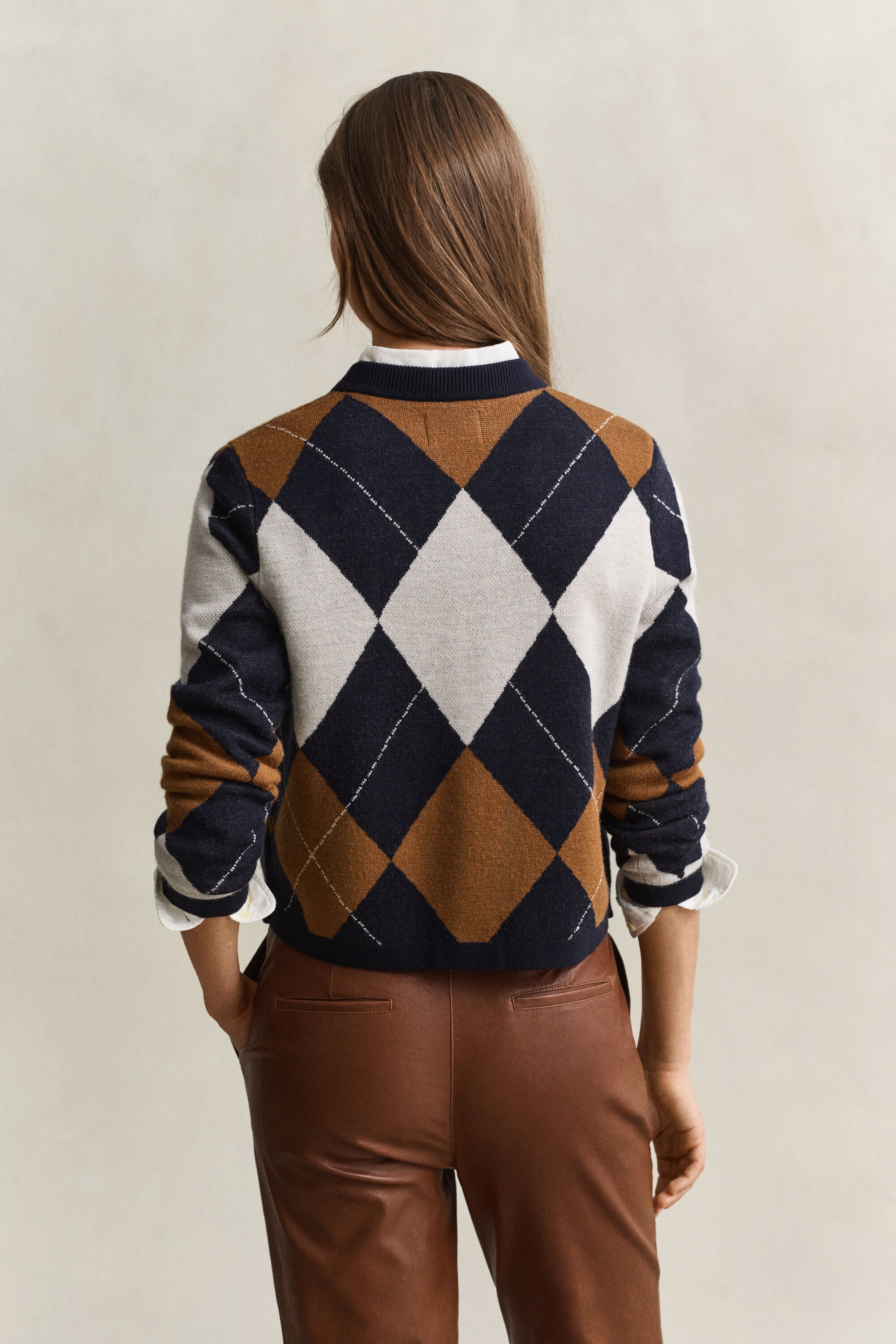 Argyle cardigan