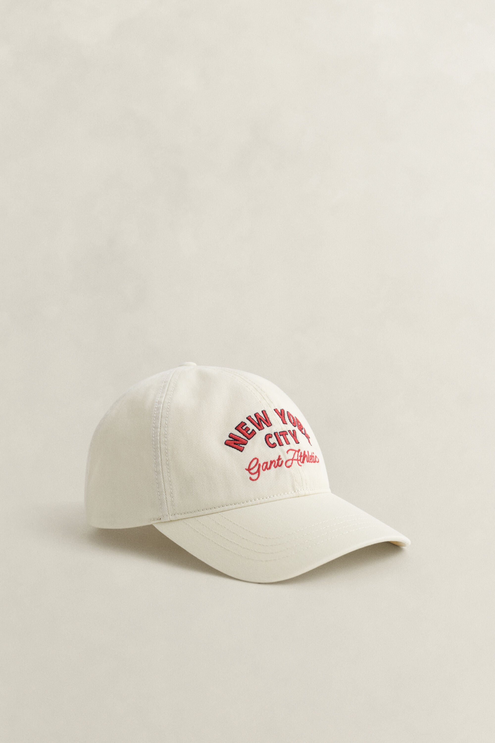 Graphic cap af bomuldstwill