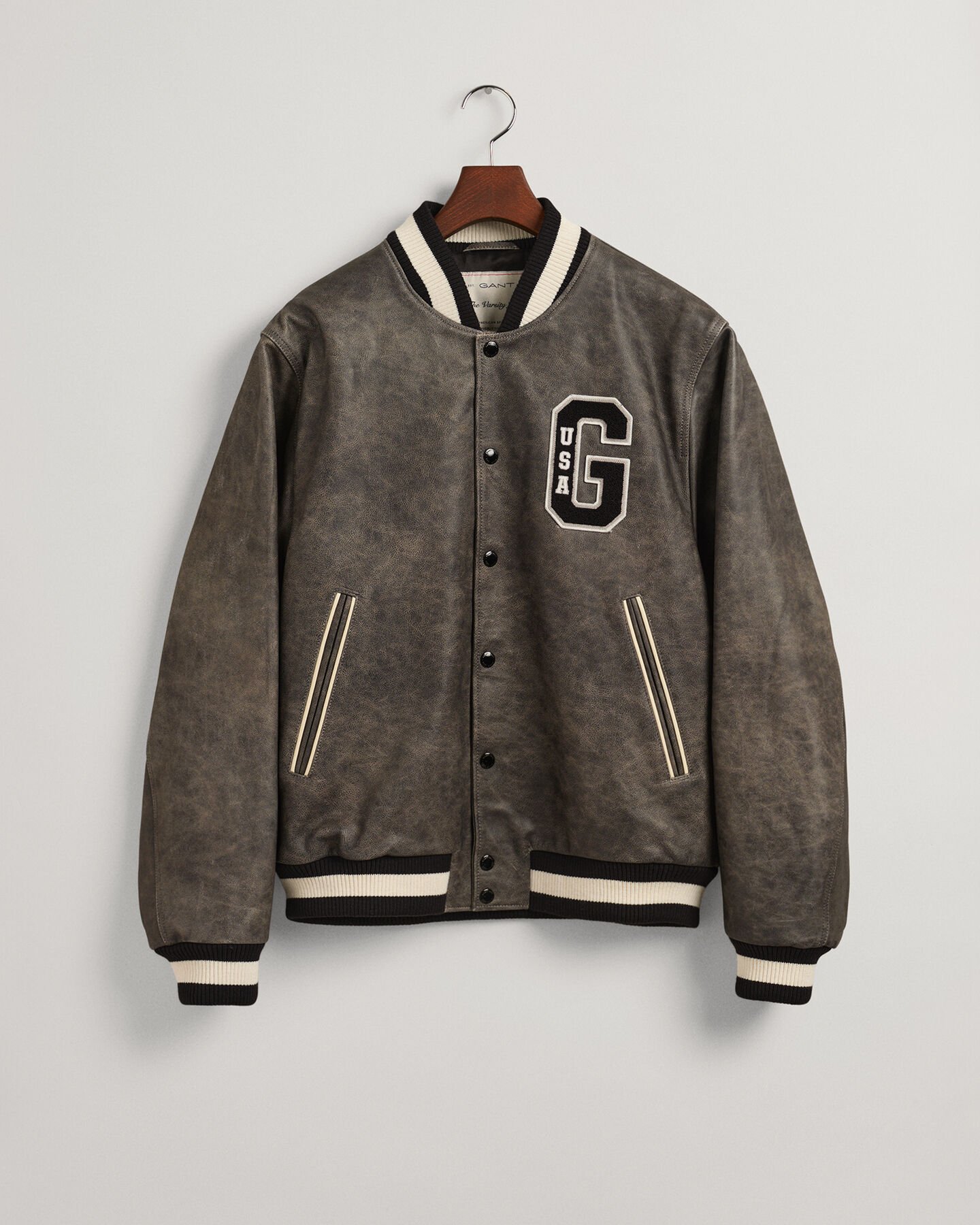 GANT Varsity Jacket af læder