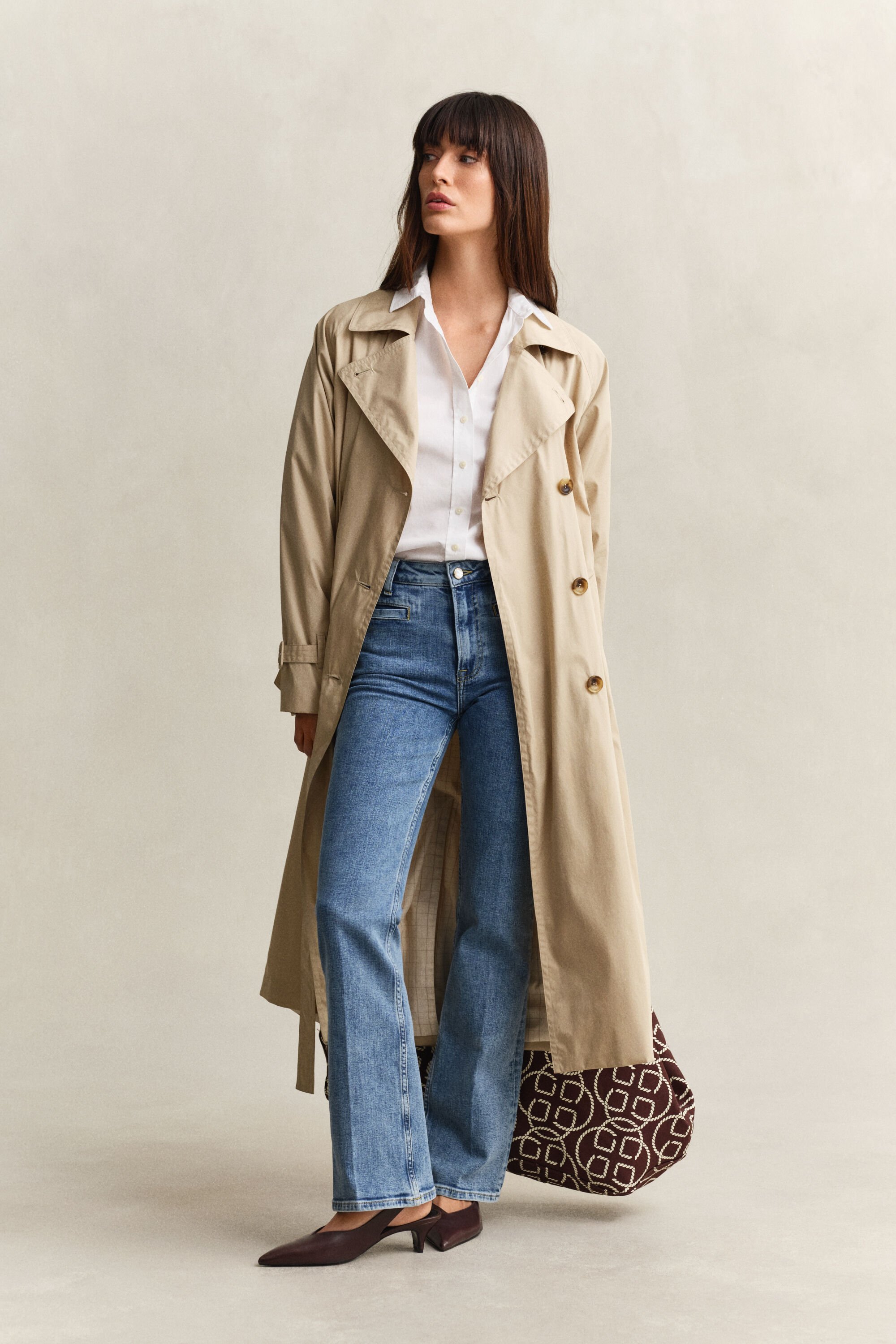 Regular fit klassisk poplin-skjorte