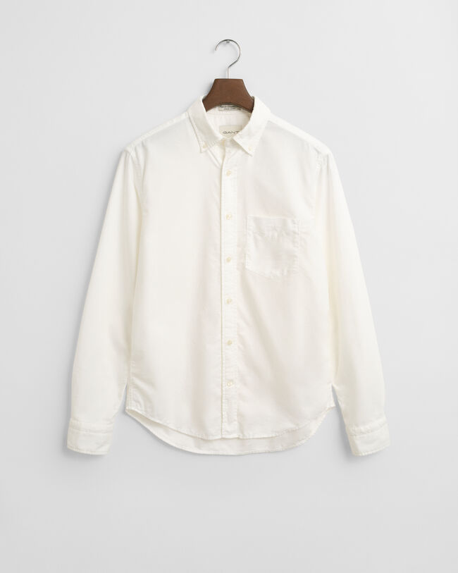 Regular fit garment-farvet Archive Oxford skjorte