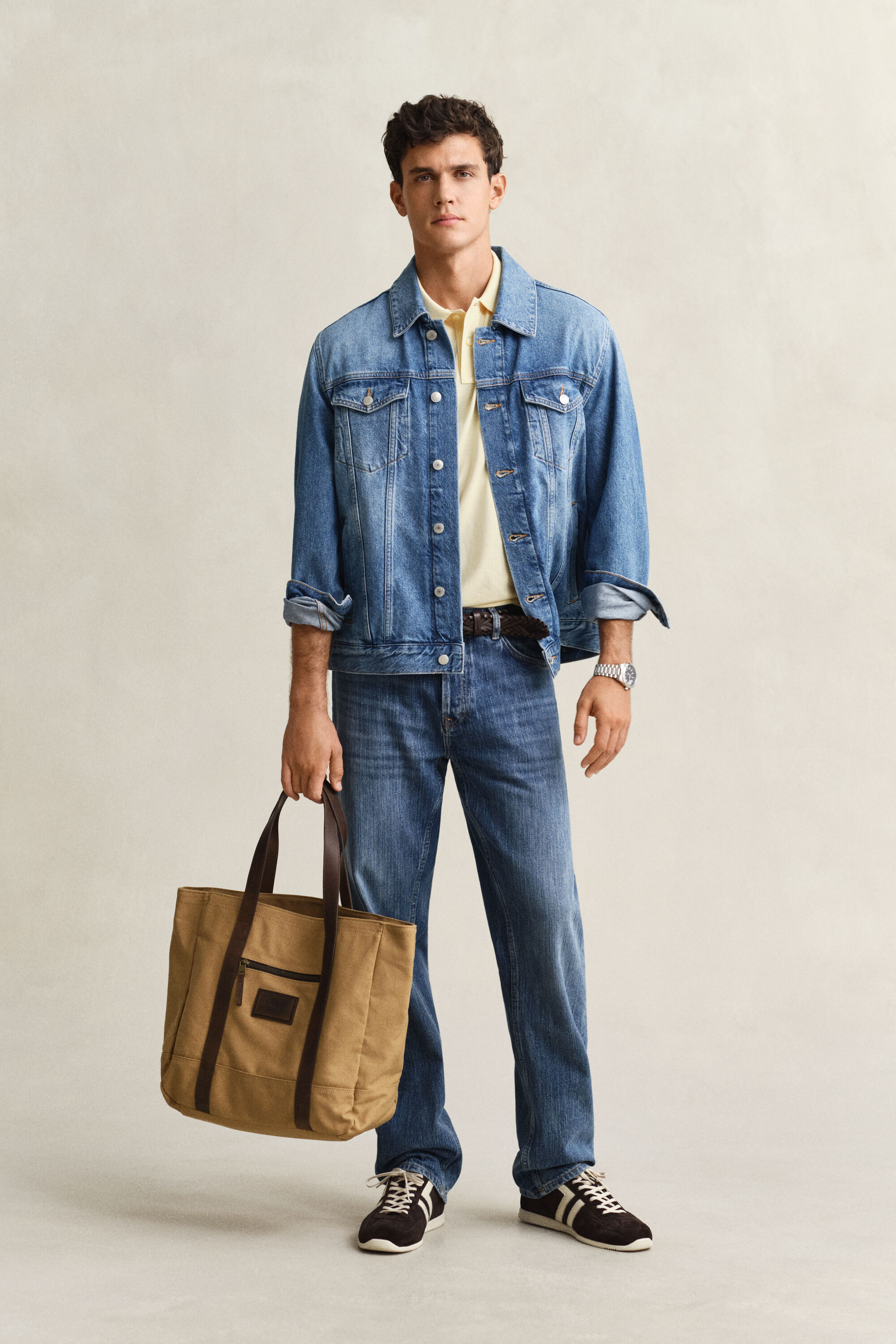 Poloskjorte med regulær pasform