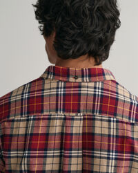 Regular fit ternet flannelskjorte