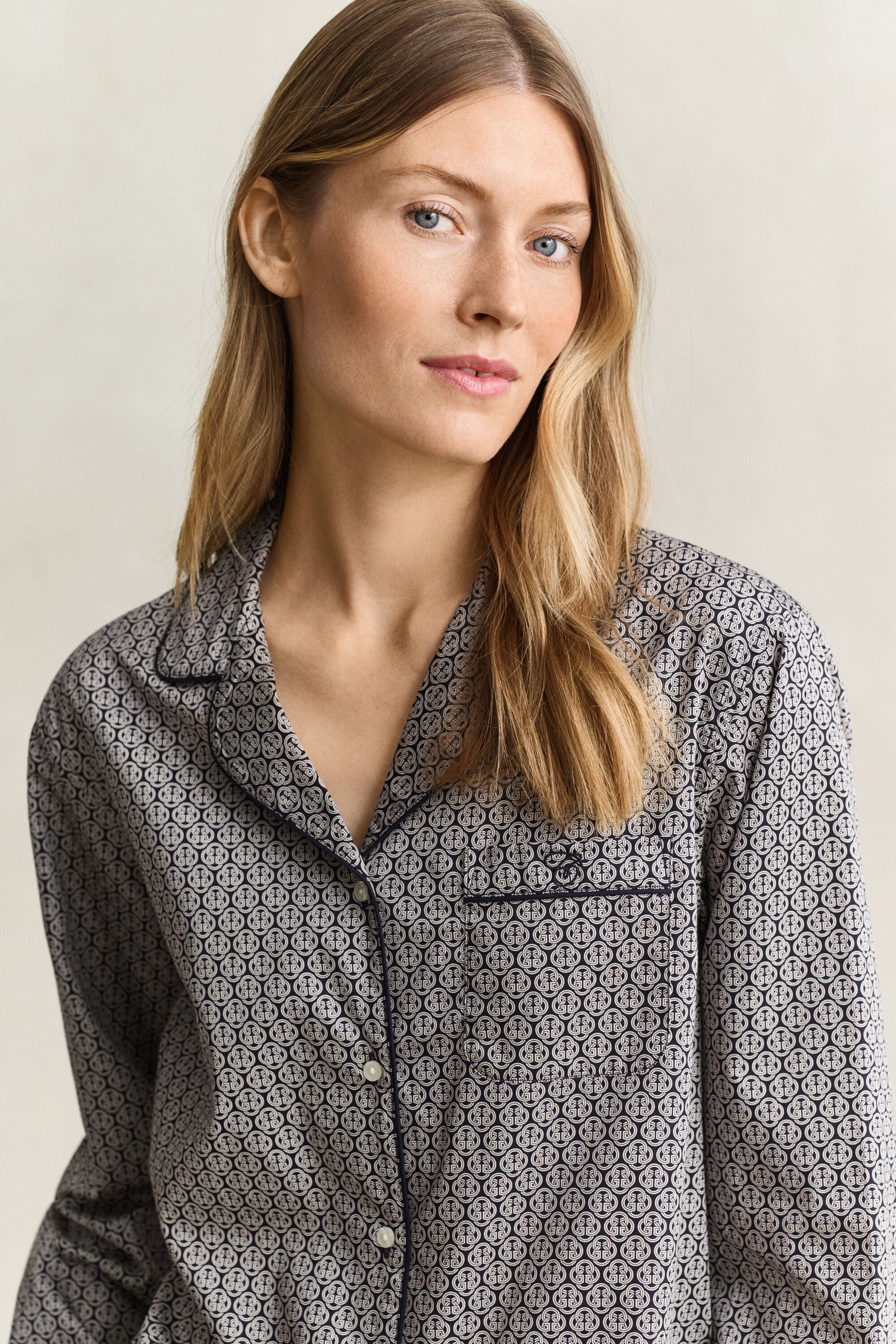 Pyjamassæt med print