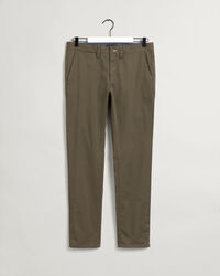 Hallden Slim fit chinobukser af twill