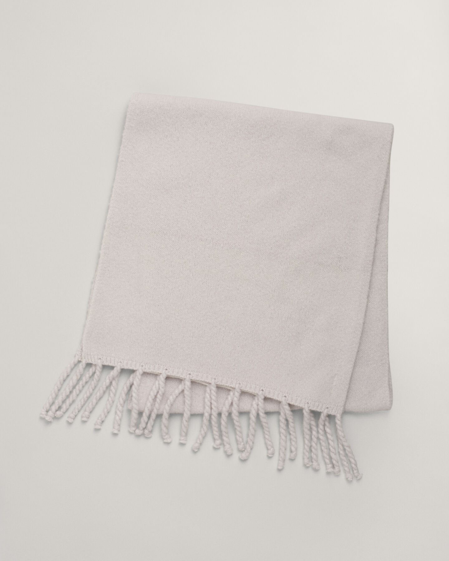 Dunet uldstrikket halstørklæde