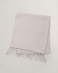 Dunet uldstrikket halstørklæde