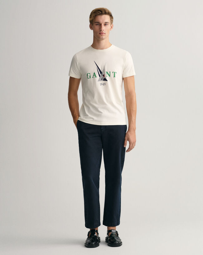 T-shirt med Sail-tryk