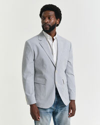 Slim fit seersucker jakkesæt-jakke